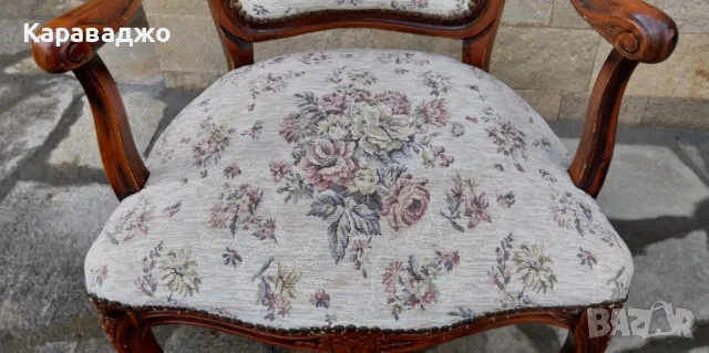 Кресло Рококо, снимка 3 - Столове - 48354404