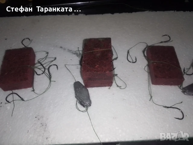 капан за риболов на сладководни риби със 4 куки или така наречената комбайна , снимка 11 - Такъми - 51360657