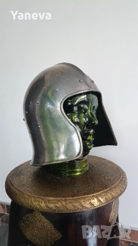 Рицарски, средновековен , шлем Барбута . , снимка 9 - Бойно оръжие - 53891157