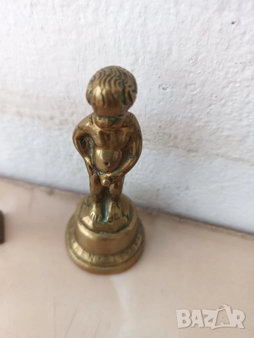 Лот бронзови фигурки - тирбушон и запушалка, снимка 4 - Колекции - 51779809