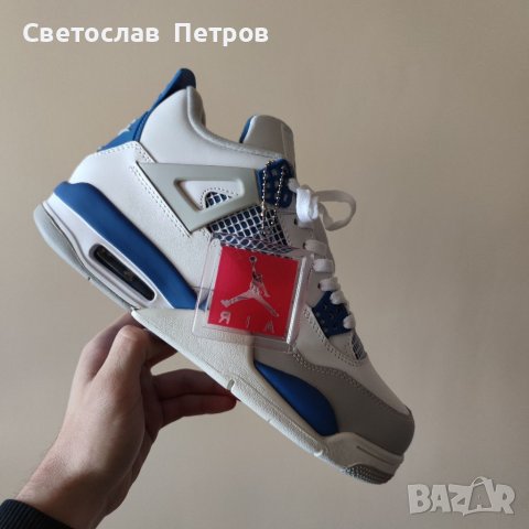 Nike Jordan 4 Military Blue , снимка 1 - Кецове - 36541697