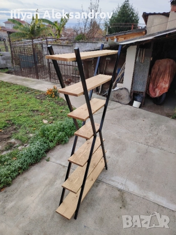 Етажерка в индустриален стил , снимка 4 - Етажерки - 52539708