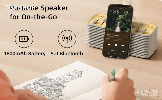 Bluetooth колонка EZVALO машина за бял шум 255+ опции за миксиране нощна лампа за Сън Релакс Йога, снимка 2 - Bluetooth тонколони - 48938487