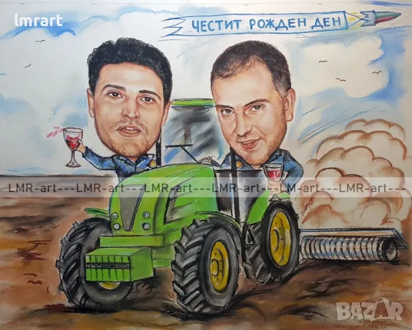 Рисувам ръчно КАРИКАТУРИ,ШАРЖ с пастели и моливи, снимка 16 - Картини - 54799175