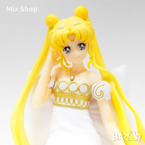 Нова Sailor Moon Eternal Ichibansho PVC статуя Princess Serenity Princess Collection 13 cm, снимка 4 - Колекции - 53884162