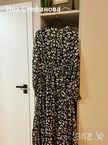 👗🛍️🎀Нова стилна разкошна феерична елегантна черно бяла рокля волани къдри, снимка 6 - Рокли - 48412458