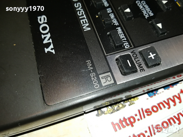 SONY RM-S200 AUDIO SYSTEM REMOTE-ВНОС SWISS 0904222120, снимка 11 - Други - 36400970