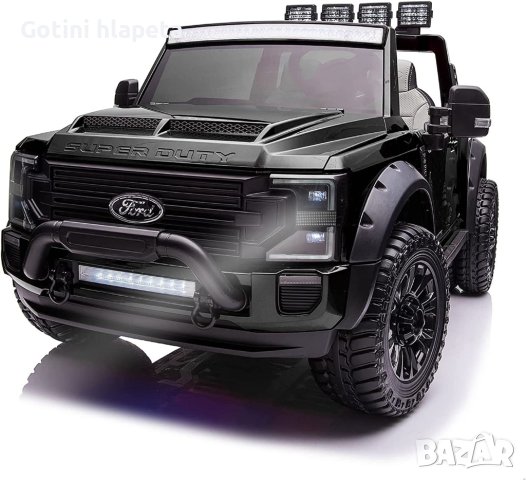 Акумулаторен Двуместен джип Ford super Duty 4X4 2X12V14A(24V) батерия, C MP4, снимка 5 - Детски велосипеди, триколки и коли - 37661761