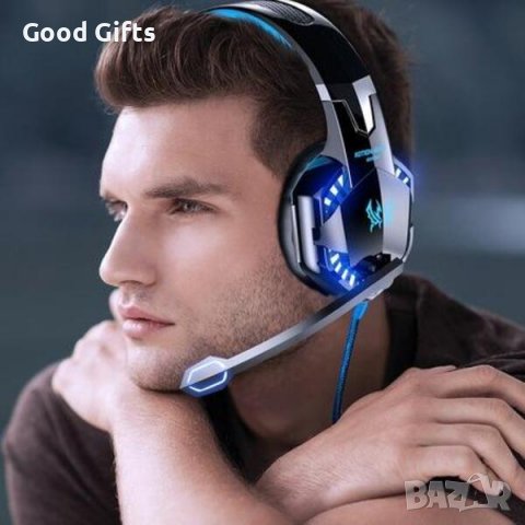Геймърски слушалки G2000, с микрофон и подсветка, снимка 1 - Слушалки и портативни колонки - 38096908
