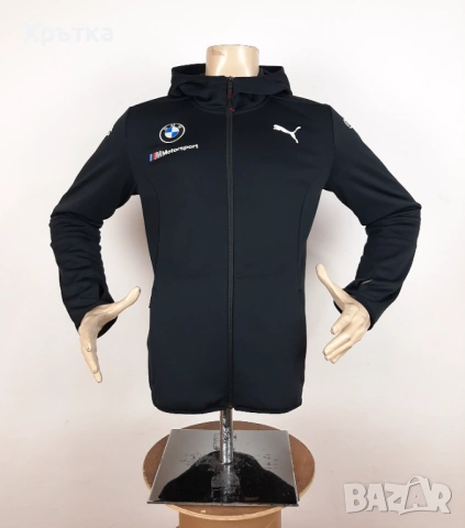 Puma BMW Motorsport Team Midlayer - Оригинално мъжко горнище р-р S, снимка 3 - Спортни дрехи, екипи - 53923468