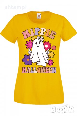 Дамска тениска Hippie Halloween,Halloween,Хелоуин,Празник,Забавление,Изненада,Обичаи,, снимка 10 - Тениски - 38146774
