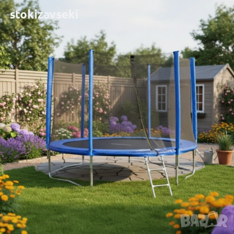 Батут с външна мрежа Jump 10ft - безопасно забавление и тренировка, снимка 2 - Други - 54083646