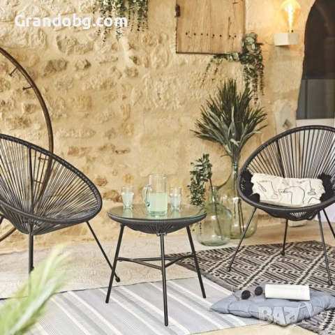 Градински Комплект „Савана“ – 2 Кресла и Маса, снимка 4 - Дивани и мека мебел - 52107850