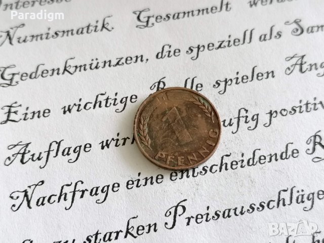 Монета - Германия - 1 пфениг | 1950г.; серия J