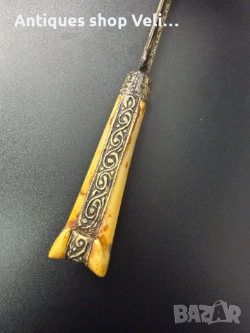 Автентичен ятаган №7985 , снимка 5 - Антикварни и старинни предмети - 53901962