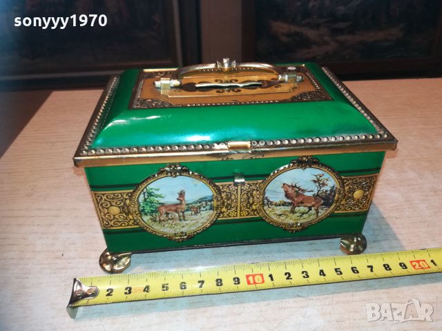 поръчана-метална кутия/касичка-внос франция 1702211804, снимка 2 - Антикварни и старинни предмети - 31854182