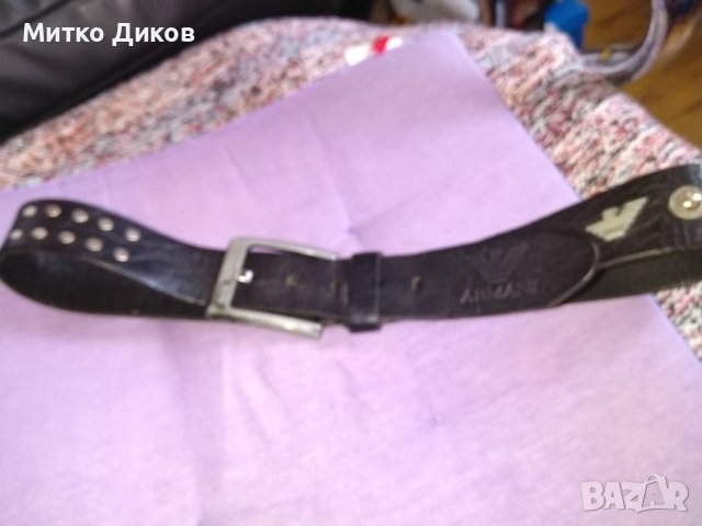 Колан марков на Армани 113см на 42мм естествена кожа, снимка 13 - Колани - 42703341