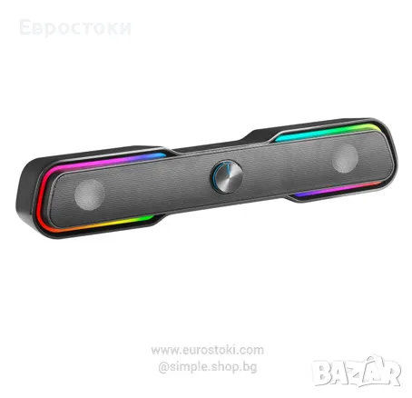 Саундбар Mars Gaming MSBX, тонколона за компютър с RGB подсветка
