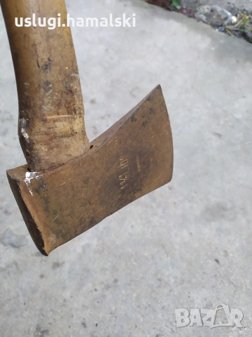 Стара брадва с печат, снимка 5 - Антикварни и старинни предмети - 54281661