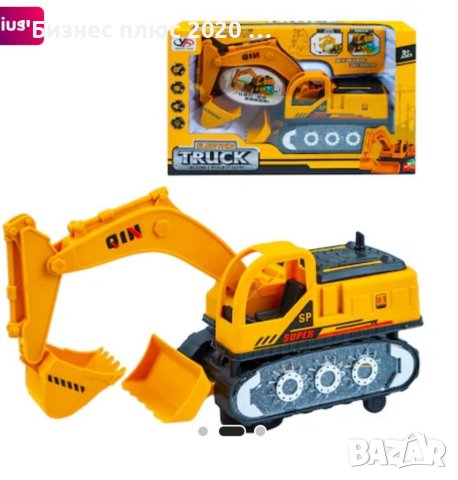 Детски багер на батерии без дистанционно с звук и светлина КН3020, снимка 4 - Коли, камиони, мотори, писти - 40845148