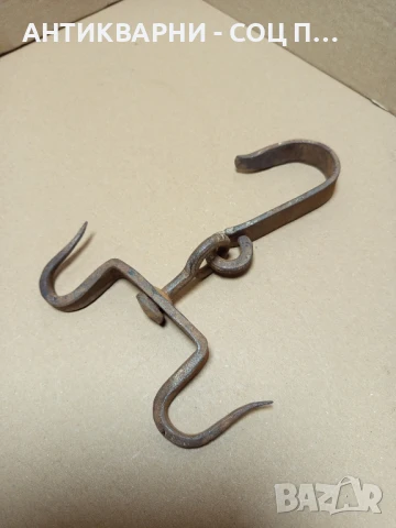 Соц Стар Малък Ръчно Кован Ченгел За Дране., снимка 2 - Антикварни и старинни предмети - 50913561