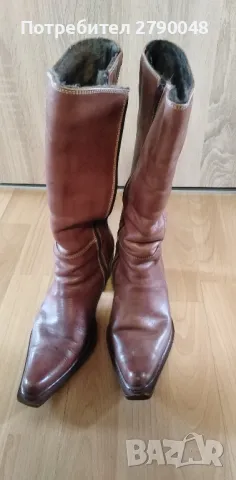 Зимни ботуши и боти - естествена кожа, снимка 2 - Дамски ботуши - 49642730