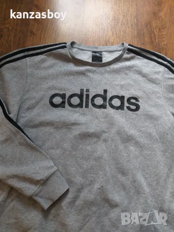 adidas Essentials Crew - страхотна мъжка блуза Л, снимка 2 - Спортни дрехи, екипи - 47307481