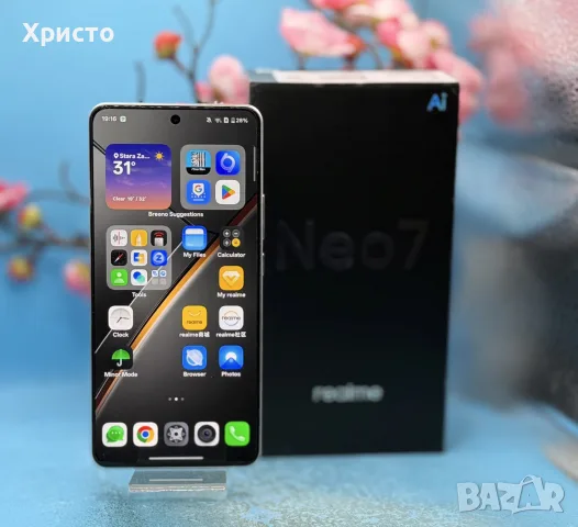 Realme Neo7, 12GB RAM, 256GB, 5G, Silver, Dimensity 9300+, 7000mAh, снимка 3 - Други - 56009949