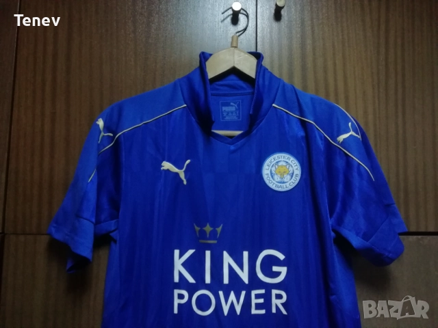Leicester City Vardy 2016 2017 Home Puma оригинална тениска фланелка Лестър Сити Варди , снимка 5 - Тениски - 52939431