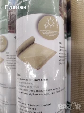 Предпазна ограда лента пано за градина балкон, тераса,пергола  4м.х 40 см., снимка 2 - Градински мебели, декорация  - 21099959