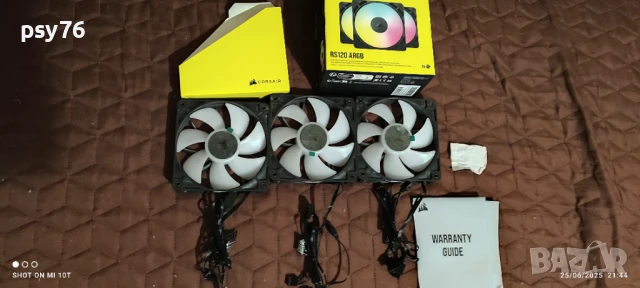 Corsair Fan RS120 ARGB Triple Pack Black, снимка 3 - Други - 50854043