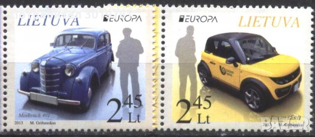 Чисти марки Европа СЕПТ, Автомобили 2013 от Литва, снимка 1 - Филателия - 33718680