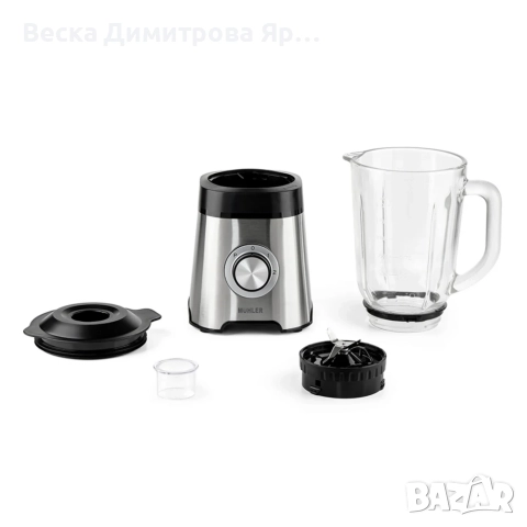 Блендер Muhler, 500W, 1.5 л, стъклена кана, снимка 2 - Блендери - 52595648
