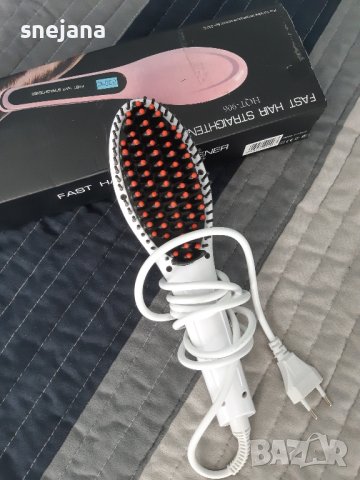 Електрическа четка за изправяне на коса, снимка 3 - Преси за коса - 42517767