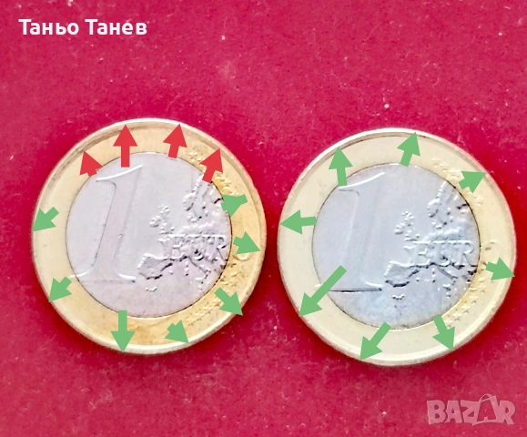 1Евро Хърватия-2023г със дефект. 