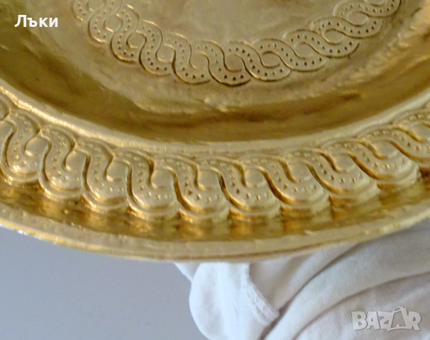 Бронзова фруктиера,съд Collini Austria, 30 см., 1.4 кг. , снимка 4 - Антикварни и старинни предмети - 52122936