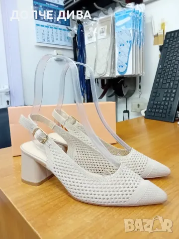 Дам.сандали м5075 бежаво и черно , снимка 5 - Сандали - 49413946