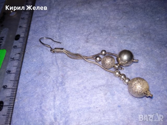 АРТИСТИЧНА ДЕБЕЛО ПОСРЕБРЕНА ФЕШЪН ОБЕЦА от БЛАГОРОДНА НЕРЪЖДАЕМА СТОМАНА с ПЕЧАТ 925 / 74271, снимка 10 - Обеци - 40502138