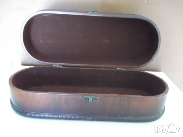 Кутия дървена с метален обков, снимка 7 - Други ценни предмети - 51395414