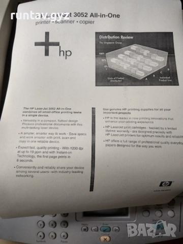 Принтер, копир, скенер HP Laserjet 3052, снимка 2 - Принтери, копири, скенери - 52867638