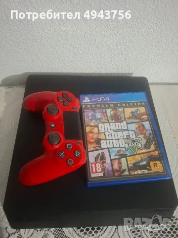 PlayStation 4 Slim 500GB в отлично състояние.