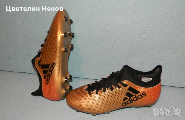 бутонки  adidas X 17.3 Fg Jr CP8990 gold golden номер 36.37,38 , снимка 6 - Детски обувки - 30889390
