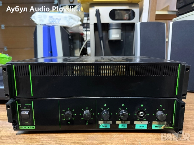 BOUYER AS-1245b POWERAMP-PREAMP !!! Предусилвател, снимка 3 - Ресийвъри, усилватели, смесителни пултове - 52857077