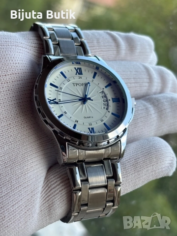 Масивен Стаманен Мъжки Часовник