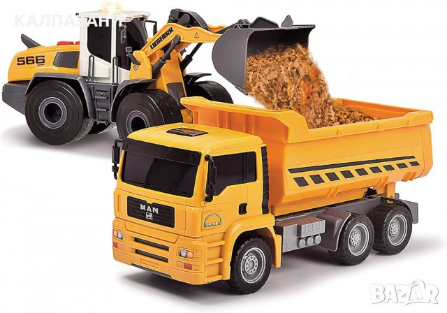 Dickie Toys LIEBHERR Construction Twin Pack, жълт 203726008, снимка 2 - Коли, камиони, мотори, писти - 34916591