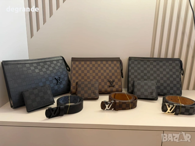 👜Мъжки Клъч Портфейл Колан Louis Vuitton, снимка 2 - Чанти - 54235045