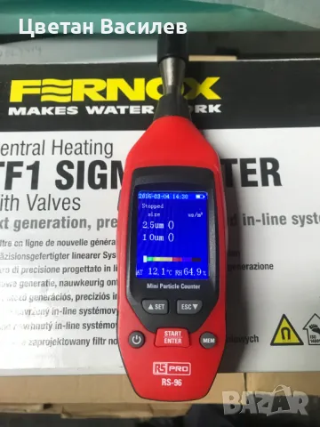 RS PRO RS-96 Air Quality Meter for Humidity, PM 2.5, PM 10, Temperature, +122 °F, +50 °C Max, 100%RH, снимка 1