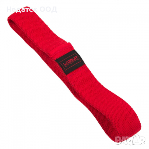 Ластик за упражнения LiveUp, 30х4 см, червен, снимка 1 - Фитнес уреди - 36566468