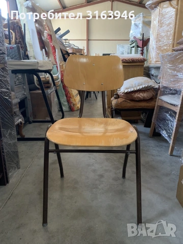 150 броя дървени столове с метални крака, снимка 6 - Столове - 54086658