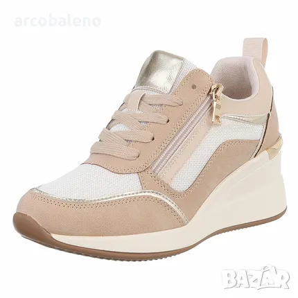 Дамски кецове на танкетка, 4цвята , снимка 6 - Кецове - 48450802